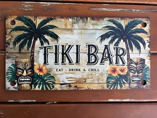Barschild tiki bar - ", eat